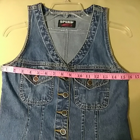Blue Jean mini dress body hugging size 5 - Picture 6 of 8